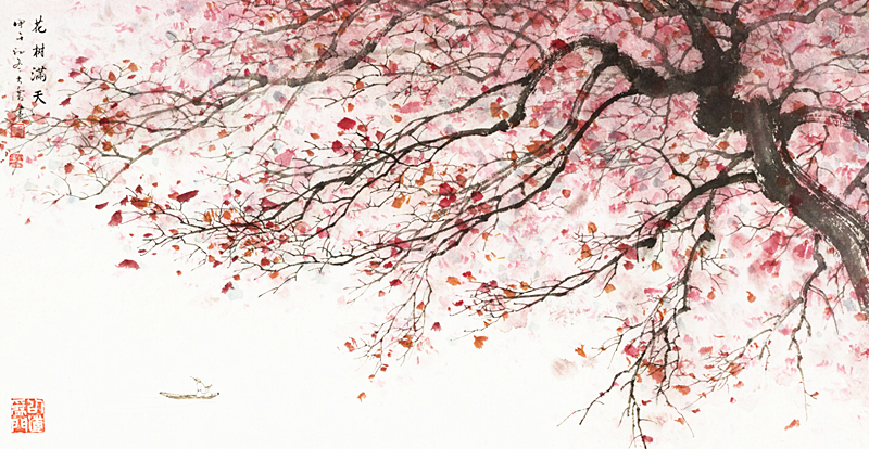 《花树满天》66x33cm.jpg